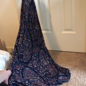 Navy midi dress Lucky Brand